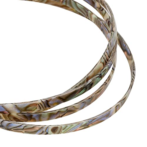 Musiclily Plastic Guitar Binding Purfling Strip 1650 X 6 X 1.5 Mm, Abalone Shell #TOP3