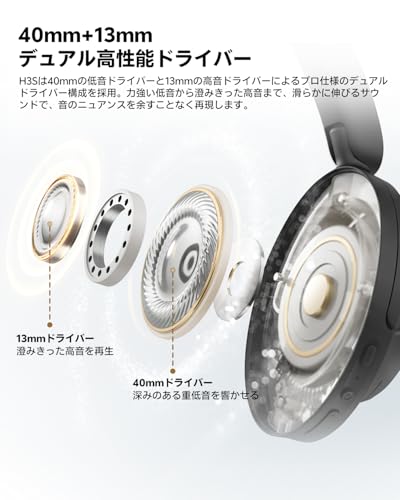 QCY H3S ワイヤレスヘッドホン