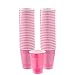 Amscan Bright Pink Plastic Cups - 18 oz. (Pack of 50) - Elegant Disposable Cups, Perfect Party Supplies for Themed Parties, Weddings or Everyday Use