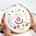 Azenera Beginner Embroidery Kit (4 Pack) Learn 33 Stitches with Easy DIY Video Tutorials, Coloured Design Patterns, Thread Floss, Cross Stitch Hoop, Gift (AZA100)
