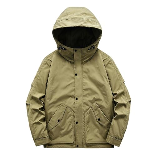 Veste d'hiver homme contre le vent froid à col montant robuste