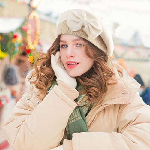 Women's Wool Beret Vintage French Beret Beanie Dress Winter Hats Hy022 (Red) #TOP6