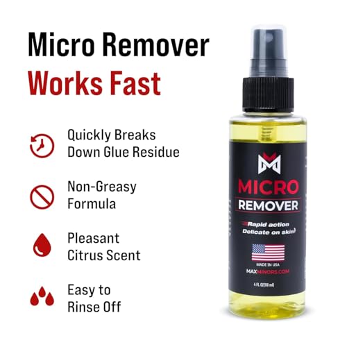 Image of Ultra Hold Micro Glue Remover Solvent | Adhesive Remover Solvent For Hair Wigs Patches Toupees | Fast Cleaner | Skin Safe | Citrus Flavor | Quickly Soft Bonds 4 FL OZ (118 ML) Pack Of 2