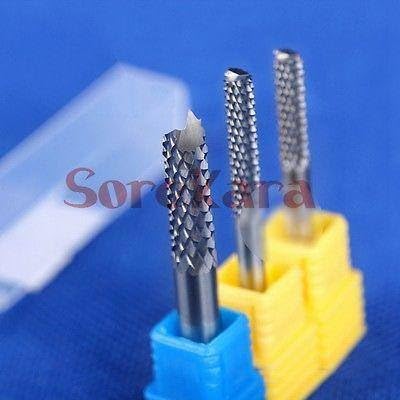 Generic 3.175x16mm Carbide Alloy PCB CNC Engraving Bits End Milling Cutter Cutting Drill Hole Endmill Carving Tools