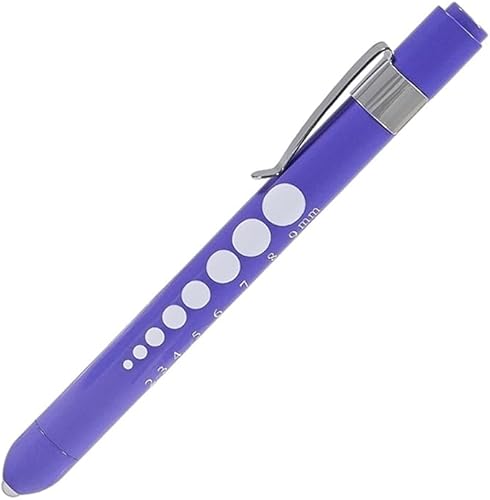 Miniatura 8 de Aokin Luces de bolígrafo médico para enfermera, médico, linterna médica LED reutilizable con medidor de pupila y regla, luz blanca, oro rosa