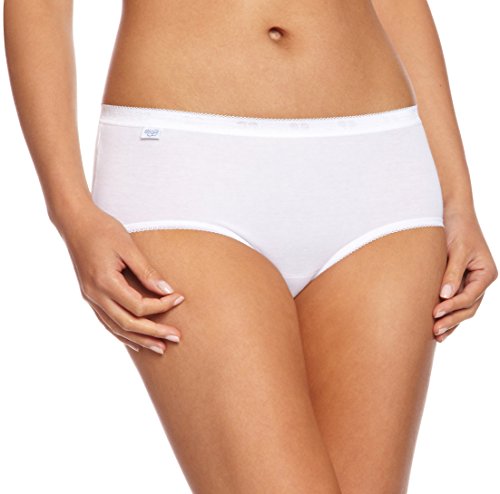 Sloggi Basic Plus Midi 3P, Slip donna da donna, Weiß, X-Large