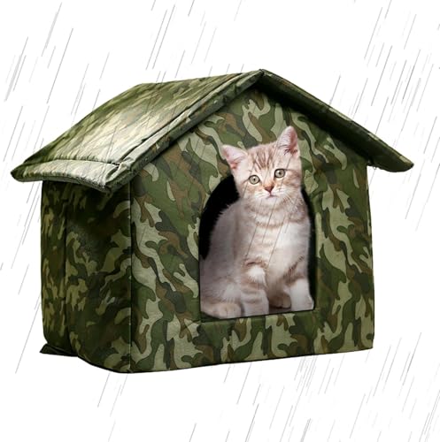 Image of Petslover Outdoor Dog beds Water Resistant Foldable Pet Cave Tent for Cats & Small Dogs Puppies Perfect for Indoors Outdoors