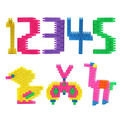Image of Gambit Bulid Structures Interlocking Play Mat Building Bullet Blocks Set (400 pieces) Smart Activity Fun and Learning Train Blocks for Kids - Multi-Color