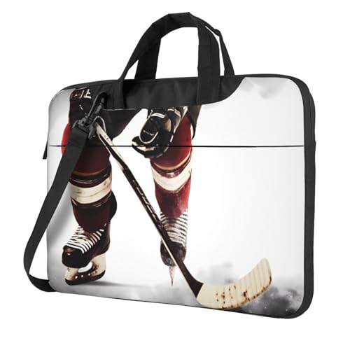Maletín para portátil con diseño de hockey hielo 14 pulg miniatura 1