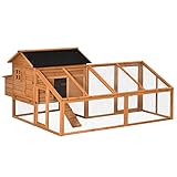 PRODUKTDATEN: Gesamtmaße: 185,5L x 176B x 99,5H cm. Größe des Haupthauses: 80,5L x 70,5B x 71H cm. Nistkasten: 76,5L x 30B x 33H cm. MONTAGE ERFORDERLICH.