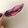 50Pcs Aesthetic Feather Stickers - Waterproof PET Decals for Journal, Scrapbook, Phone Case, Suitcase | Soft Flexible DIY Craft Supplies for Teens & Adults #1