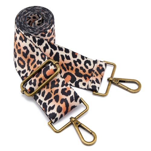 Image of ZOOEASS Bronze Buckles Purse Strap, 2 inch Wide Crossbody Handbag Strap Adjustable Replacement Shoulder Strap Vintage Embroidery