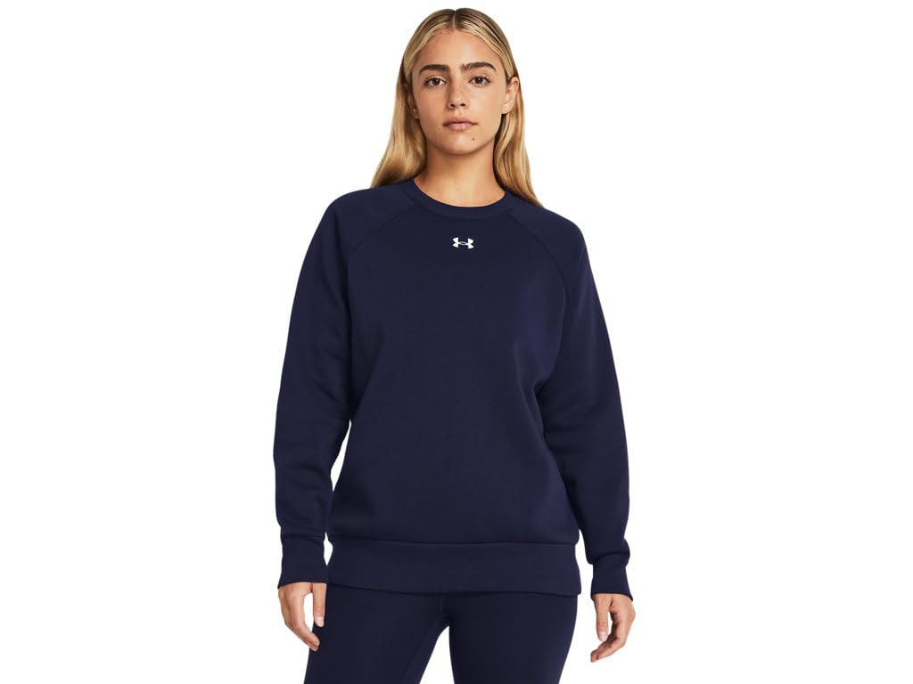 Under Armour Women's (410) Midnight Navy / / White Underarmour'srivalfleececrew