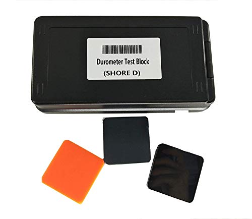 Vtsyiqi Durometer Test Block For Durometers D Type Rubber Hardness Test Block Durometer Test Block Kit For Durometers Type D, Color Black #TOP4