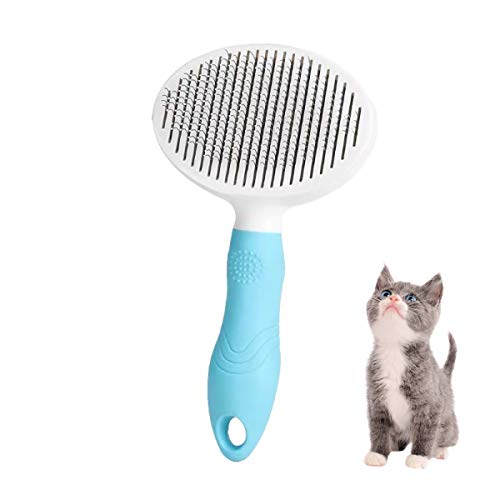 Jiachen Dog Brush and Cat Brush，Self Cleaning Slicker Brush for Shedding and Grooming with Long Short or Tangled Hair- Pet Comfortable Massage Tool