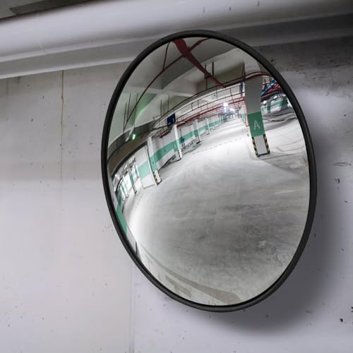 OranLite 24" or 32" Wall Mounted Traffic Safety Convex Mirror, Anti-Theft Security Mirror with Heavy-Duty Bracket for Retail Store, Garage, Warehouse, Office, Parking Lot (1, 24" Large) - Thumbnail 4