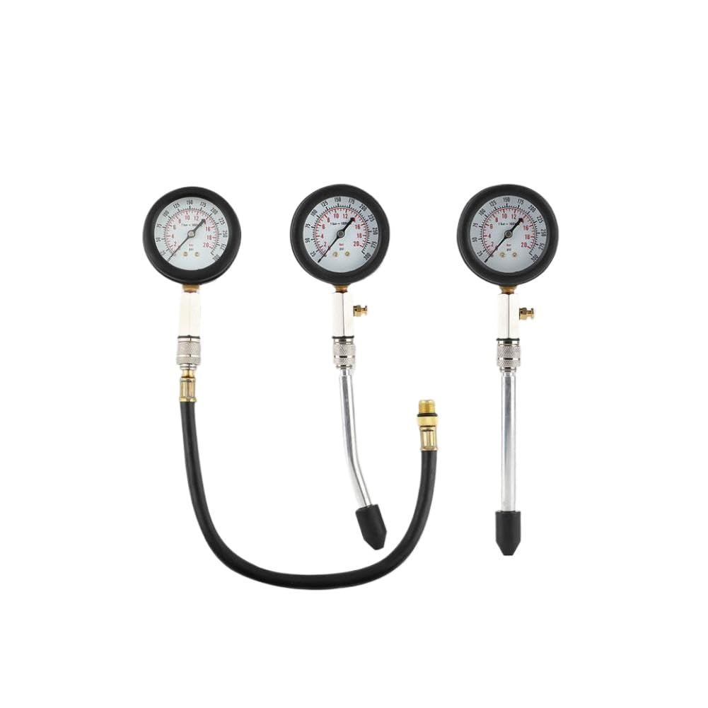 Tester di compressione del motore Tester di pressione del cilindro da 0-300 PSI Tester di scintilla compatibile con veicoli automobilistici motociclistici