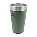 STANLEY Adventure Inulsated Stacking Beer Pint Glass, 16oz Stainless Steel Double Wall Rugged Metal Drinking Tumbler (Hammertone Green)