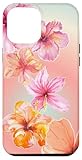 Hibiscus Floral Pink & Blue Cute Aura Summer