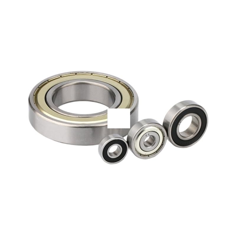6000-2RS 6001-2RS 6002-2RS 6000ZZ 6001ZZ 6002ZZ 6004ZZ 6005ZZ Deep Groove Rubber Sealed Ball Bearing Metal Shielded Bearing(One Size,6000ZZ 10x26x8mm)