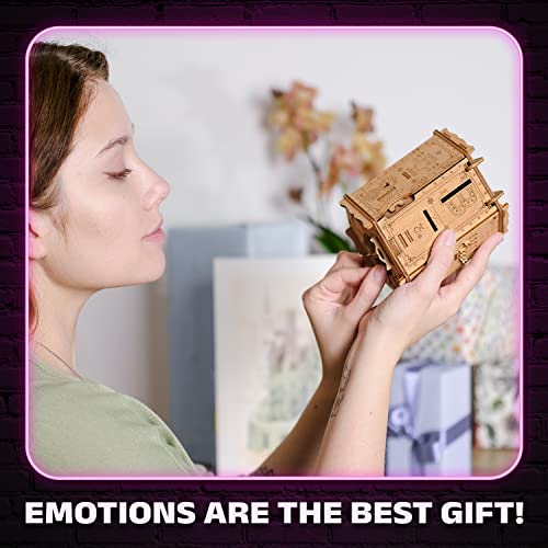 Esc Welt Fort Knox Pro - Escape Room In A Box - Brain Teaser Puzzles For Adults & Kids - 3D Puzzles For Adults - Puzzle Games - Cash Puzzle Money Box - Wooden Puzzle - Board Games For Family Night #TOP3