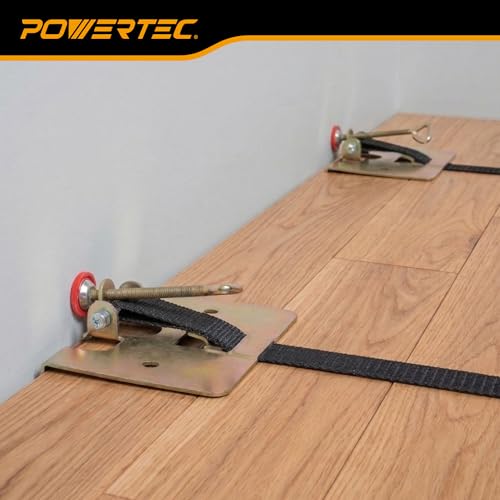 Image of POWERTEC 71102 Wood Flooring Strap Clamp w / 13 Foot Nylon Strap (Pack of 6)