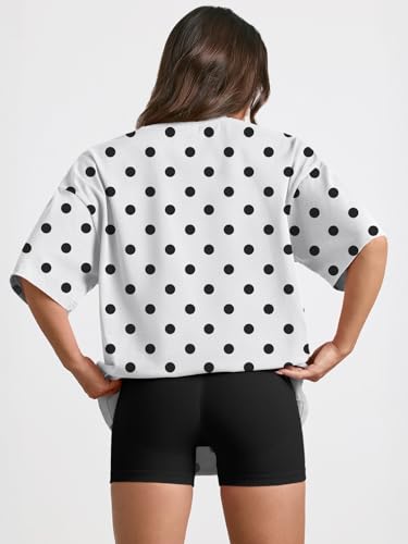 Image of Trendy Queen Womens Oversized T-Shirts Short Sleeves Workout Tops | Casual Summer Gym Tees Plus Size Fashion Clothes 2026
