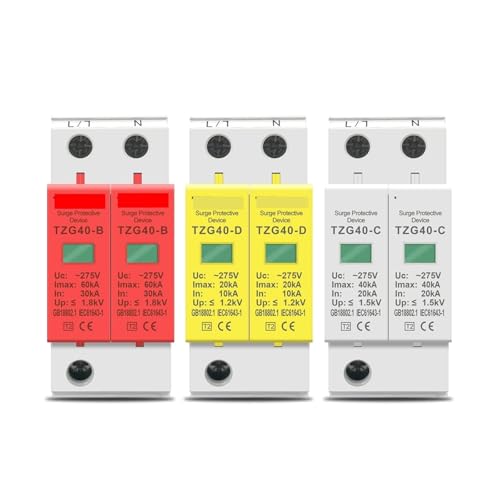 Moviziroten �T�[�L�b�g�u���[�J�[ AC SPD 2P 20ka~40ka 275V �ƒ�p�T�[�W�v���e�N�^�[�ی�K�[�h��d���A���X�^���u(20-40ka,385V)