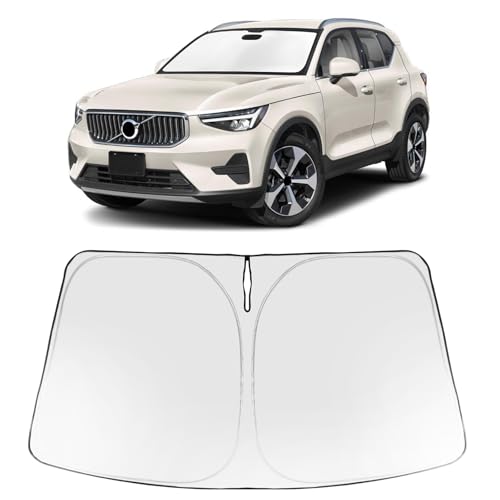 Image of Proadsy 2026 Upgrade Windshield Sun Shade Custom Fit Volvo XC40 2019-2026 Foldable Front Sunshade Protector Sun Visor Blocks UV Rays Keep Car Cooler Accessories