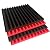 52 Pack Black/red 12 "X 12 "X1" Acoustic Panels Studio Soundproofing Foam(Accompanied By Double-Sided Adhesive Tape)