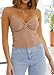 EFAN Womens Tube Tops Fall Fashion Summer Outfits 2026 Casual Beach Vacation Clothes Sweaters Strapless Sleeveless Tank Tops Khaki M