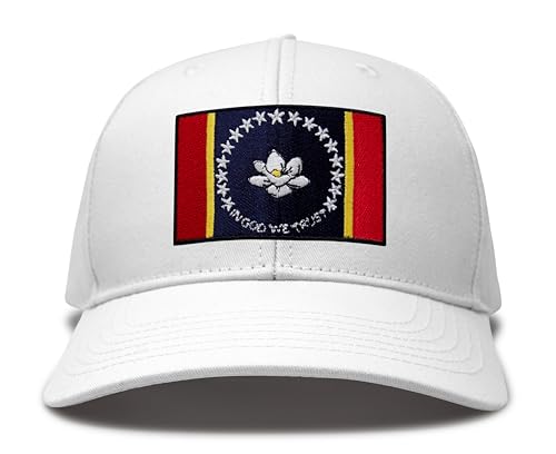 Image of International Tie State Hat for Men and Women, Adjustable Snapback Trucker Baseball Cap with Embroidered Patch
