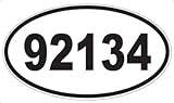 US Decal, Inc. Number 92134 Oval Sticker