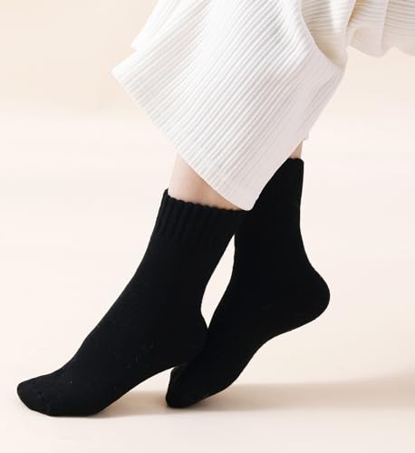 Image of KANAV Women's Warm Winter Thermal Socks - Thick, Soft, Cute & Comfy Slouch Socks