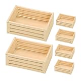 TOYANDONA 6stücke Miniaturkorb Für Puppenhaus Realistische Deko Körbe Aus Robustem Vielseitige Mini Aufbewahrung Für Kreative Bastelprojekte Für Puppenhaus Und Mikro-landschaften