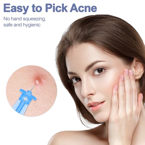 50 Pack Disposable Acne Pimple Popper Needles and 72 Dots Acne Pimple Stickers, for Acne Whitehead Acne Closed Mouth Clear Acne Needle (50 Pack) - Image 3