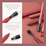 KISSIO Lip Liner,Creamy Lip Pencil,Long Lasting Lip Liner with Sharpener,Matte Finish,Smooth and Soft,Non-Dry,Easy to Use,Cruelty free,0.02 oz,02 Untamable - Image 3