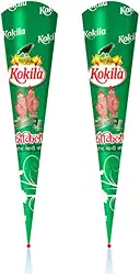 Henna Indiana Cone para mãos, sobrencelhas - Kit com 2