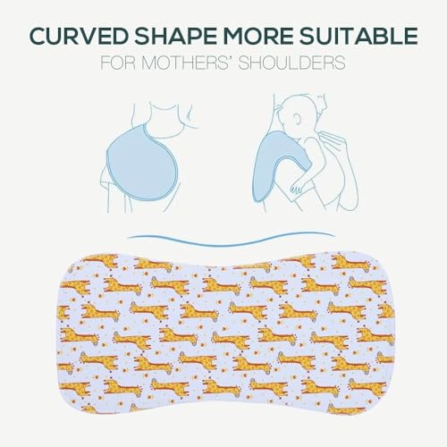 Image of 6 Pack Cotton Baby Burp Cloths Extra Absorbent Soft for Baby Boys and Girls (Multi03)
