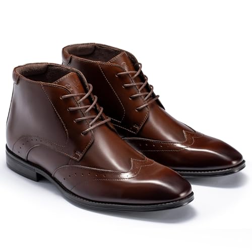 Image of Holy dove Men's Lightweight Dress Boots Leather Ankle Oxford Boot