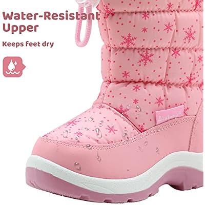 Apakowa Kid's Girls Cold Weather Snow Boots (Toddler/Little Kid)