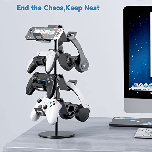 image for Karanava Controller Holder 4 Tier,Headphone Stand - Adjustable Control