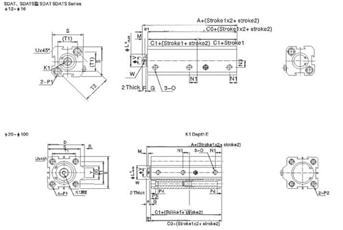 Vérin pneumatique compact pour résoudre les problèmes d'espace sur machines de tri