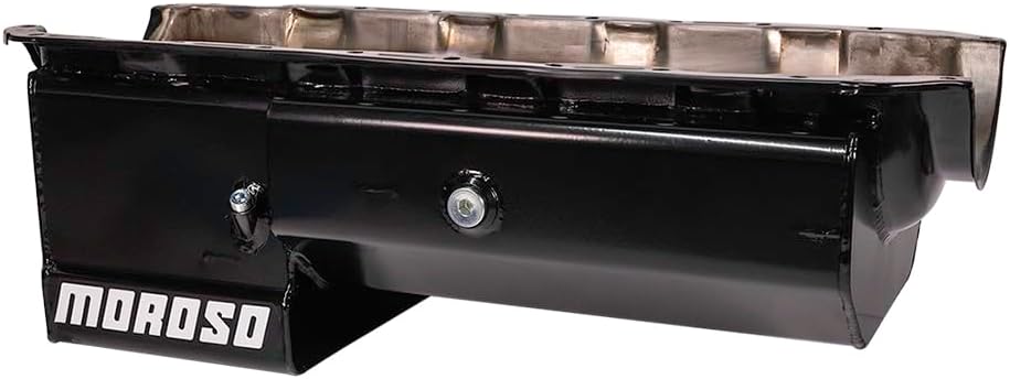Moroso 21048 Deep Front Sump Eliminator Style Oil Pan for with Partitioned Tray for Chevy Big-Block Engines