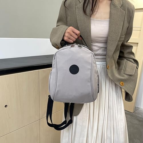 Waterproof Women's Backpack, Elegant Messenger Bags, Multi Compartment Crossbody Bag (Grey)4