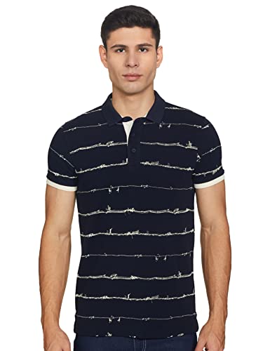 Image of Spykar Men's Printed Slim Fit T-Shirt