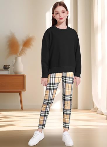 Girl Clothes Sweatshirt Pullover Leggings Tracksuits Outfit 2PC Girls Clothes Size 6-143