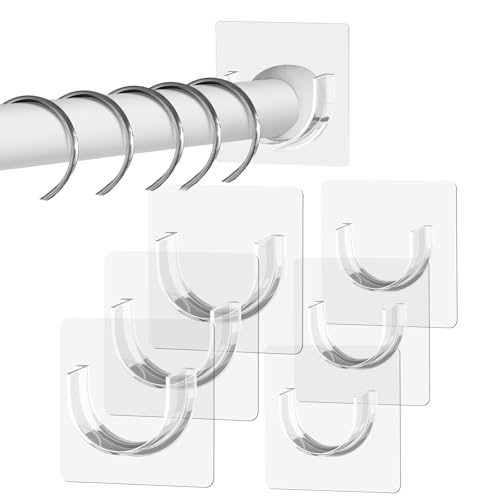 SUPVIB 6-Pack Shower Rod Holder