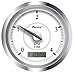 Faria Beede Instruments Newport SS 4 Inch Tach with Hourmeter (4000 RPM) Diesel - 45007