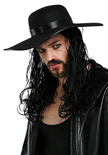 Fun Costumes Mens WWE Undertaker Licensed Wig Standard Black